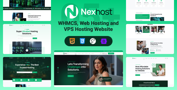 Nexhost - WHMCS, Web Hosting and VPS Hosting HTML Template by _Themephi