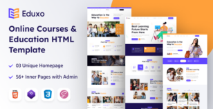 Eduxo - Online Courses & Education Template by theme-village