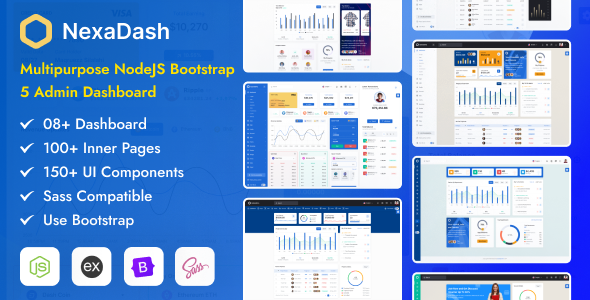 NexaDash - Node Js Admin & Dashboard Template by DexignZone