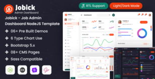 Jobick - Node Js Job Portal  Admin & Dashboard Template by dexignlabs