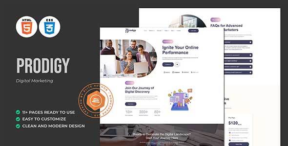 Prodigy - Digital Marketing HTML Template by Rometheme