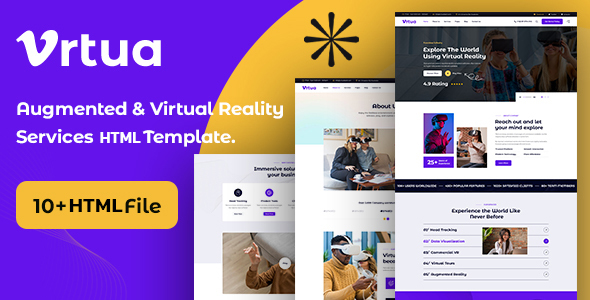 Vrtua - Augmented & Virtual Reality Services HTML Template by theme_ocean