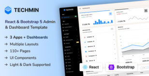 Techmin - React Bootstrap Admin & Dashboard Template by Techzaa