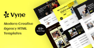 Vyne - Modern Creative Agency HTML Template by QuintexIT