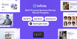 Infinia - Multipurpose business startup NextJS template by alithemes