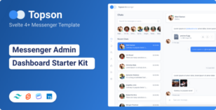 Topson - Chat Messenger App Svelte Template by Left4code