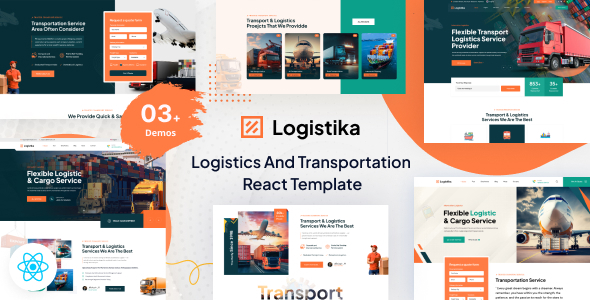 Logistika - Transportation & Logistics React Template by wpoceans