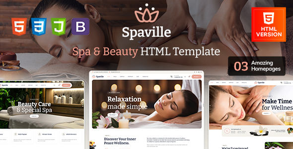 Spaville - Spa and Beauty HTML Template by themeStek