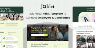 Joblet - Job Recruitment Services HTML Template by ThemetechMount