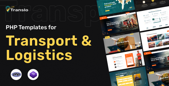 Translo - Transport and Logistics PHP Template by PixcelsThemes