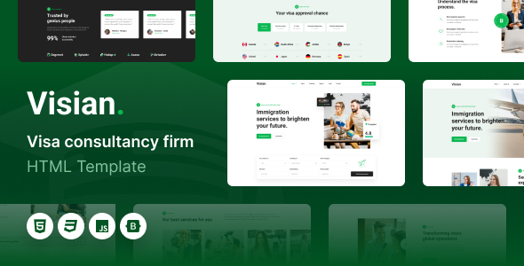 Visian - Immigration and Visa Consulting HTML Template by themexpixel