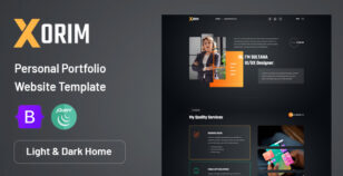 Xorim - Personal Portfolio HTML Template by validthemes