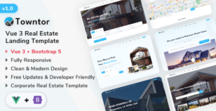 Towntor - Vue Real Estate Template by ShreeThemes