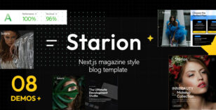 Starion | React/Next Blog Magazine Template by afracode