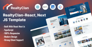 Realtyclan – Real Estate React Next JS Template. by itclan