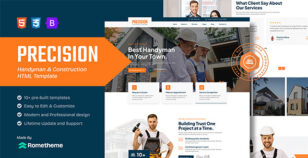 Precision - Handyman & Construction HTML Template by Rometheme