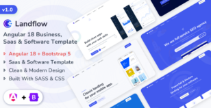 Landflow - Angular 18 Multipurpose Business, Saas & Software Template by ShreeThemes