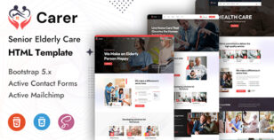 Carer - Senior Elderly Care HTML Template by KodeSolution