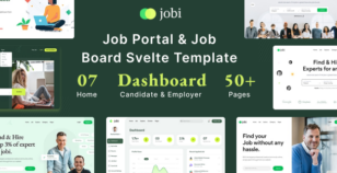 Jobi - Job Portal & Job Board Svelte Template by SRBThemes