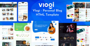 Vlogi – Responsive Personal Blog HTML Template by thecodude