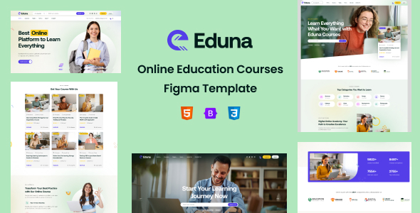 Eduna - Online Education Courses HTML5 Template by BizanTheme