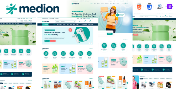 Medion - Health And Medical eCommerce HTML5 Template by LunarTemp