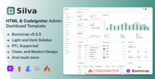 Silva - CodeIgniter Admin Dashboard Template by Zoyo-Themes