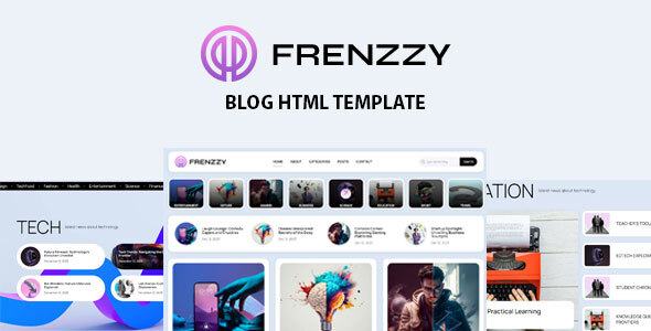 Frenzzy - Blog HTML Template by max-themes