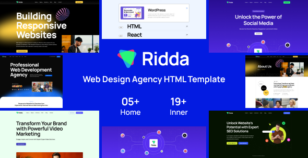 Ridda - Web Design Agency HTML Template by Webtend