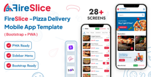 FireSlice - Pizza Delivery Mobile App Template (Bootstrap + PWA) by DexignZone