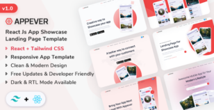 Appever - React App Showcase Template by ShreeThemes