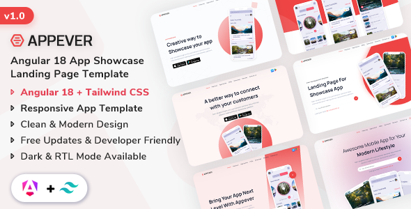 Appever - Angular 18 App Landing Template by ShreeThemes