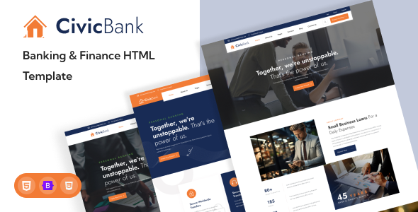 CivicBank - Banking & Finance HTML Template by valorwide