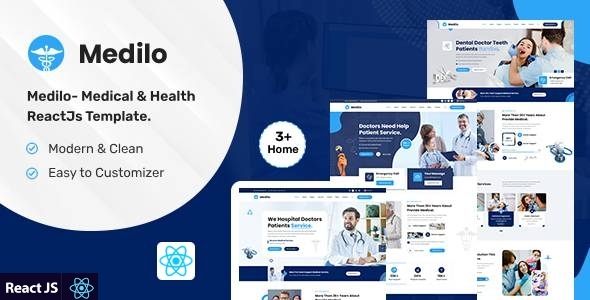 Medilo- Medical & Health ReactJs Template by ThemeServices