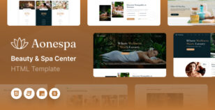 Aonespa - Beauty & Spa Center HTML Template by themexpixel