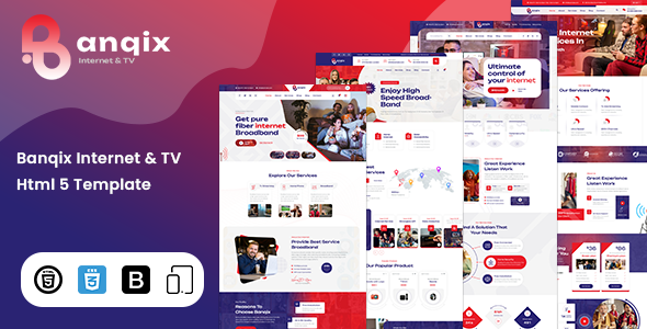 Banqix - Internet and TV Provider HTML Template by YogsThemes