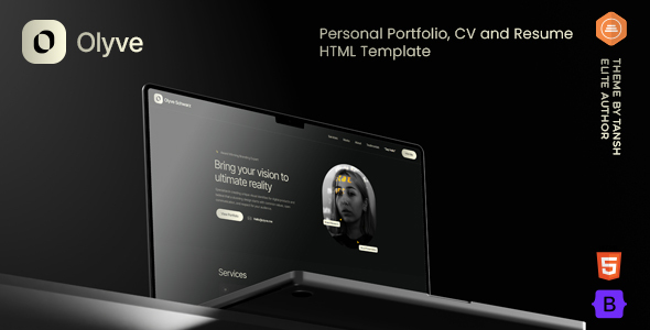 Olyve - Personal Portfolio HTML Template by tansh