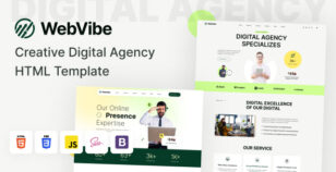 WebVibe - Creative Digital Agency HTML Template by Mugli