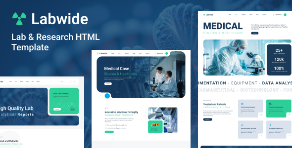 Labwide - Laboratory & Research Html Template by valorwide