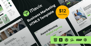 Mavix - Business Marketing HTML5 Template by Potenzaglobalsolutions