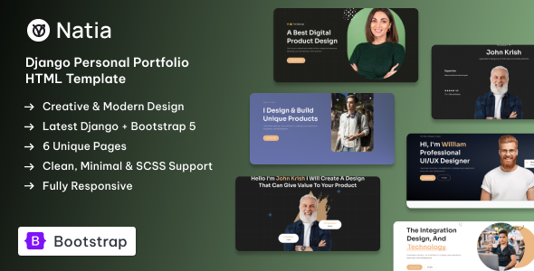 Natia - Django 5 Personal Portfolio Template by Zoyo-Themes