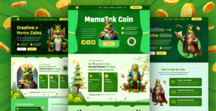 Memecoin Tok - Meme coin ICO & Crypto Meme Bootstrap Template by SemoThemes