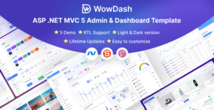 WowDash - ASP .NET MVC 5 - Multipurpose Admin Dashboard Template by PixcelsThemes