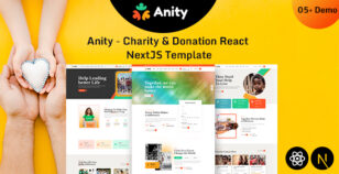 Anity | Charity & Donation React + NextJS Template by weblayout