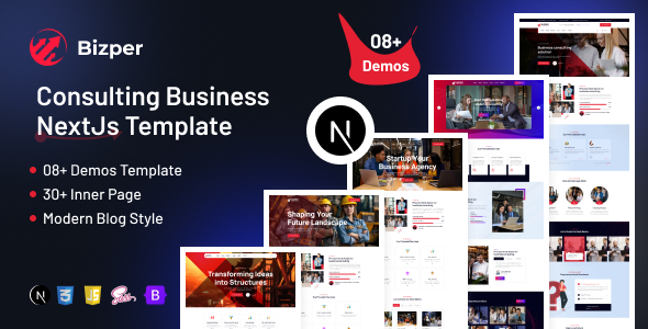 Bizper - Consulting Business NextJs Template by themes-park