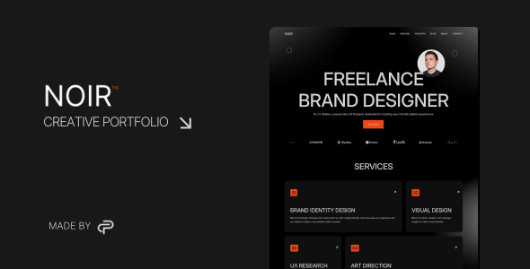 Noir - Creative Portfolio HTML Template by Creativepersonal