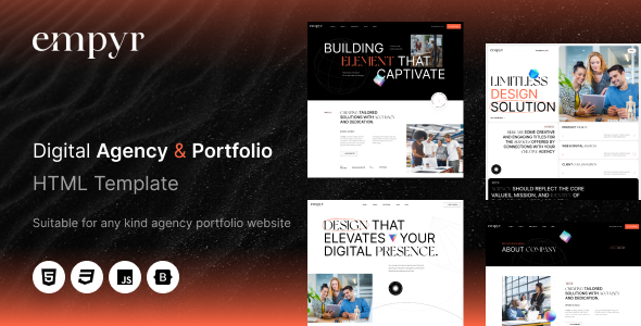 Empyr - Digital Agency & Portfolio Html Template by XpressBuddy