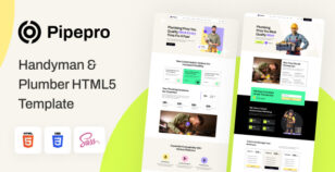 Pipepro - Handyman & Plumber HTML Template by Mugli