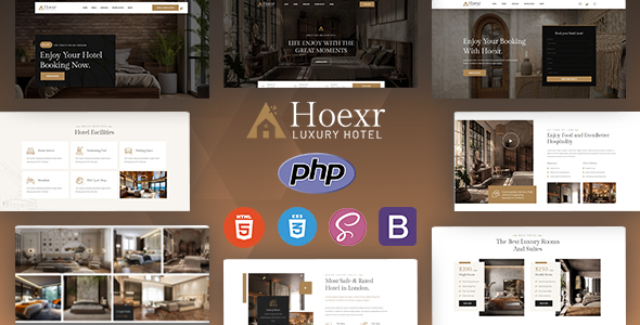 Hoexr - Hotel Booking PHP Template by KodeSolution