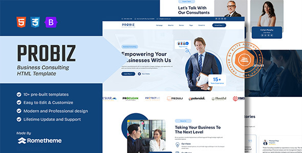 Probiz - Business Consulting HTML Template by Rometheme